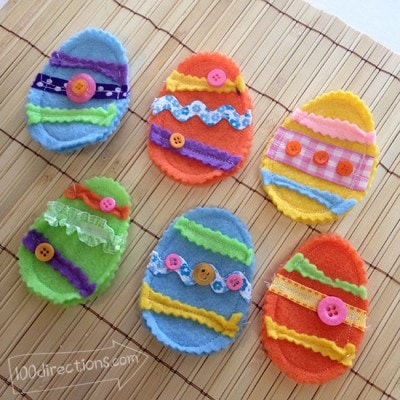 Mini felt Easter Egg pouches