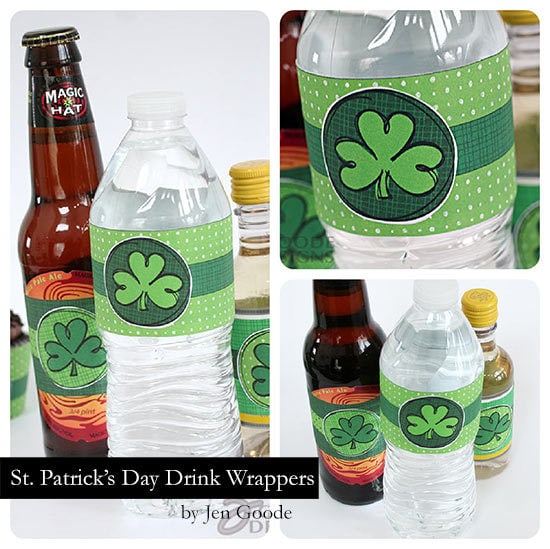 Shamrock drink wrappers