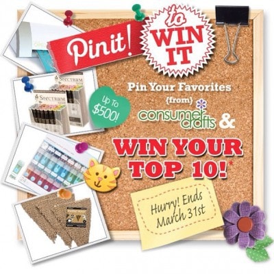 Pin it to Win it with Consumer Crafts