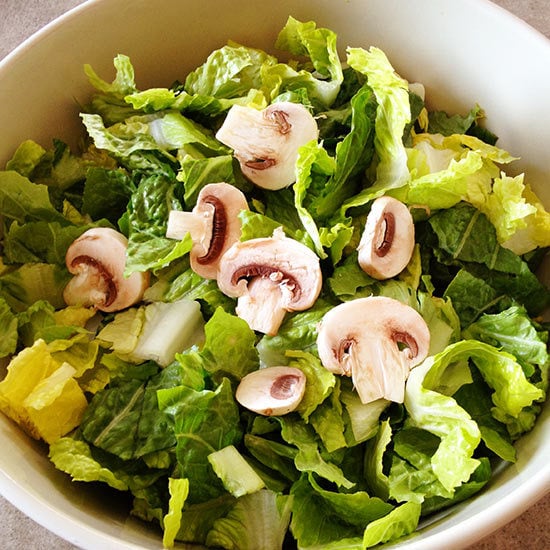 Salad with mushrooms