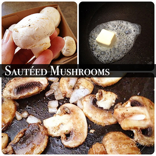Making sauteed mushrooms