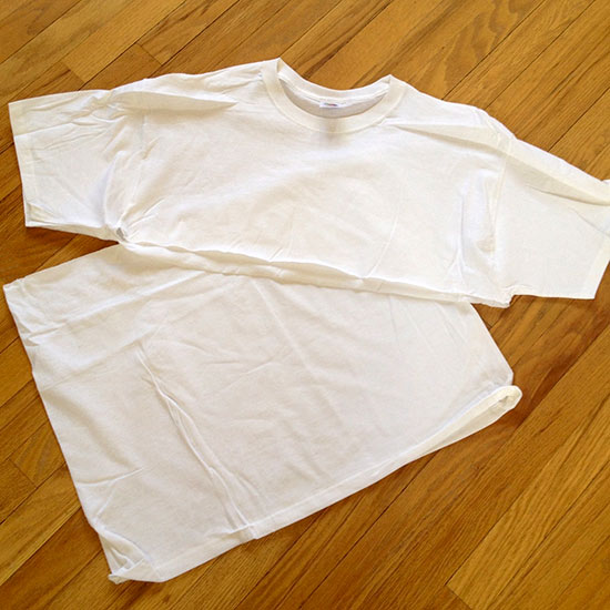 plain white t-shirt