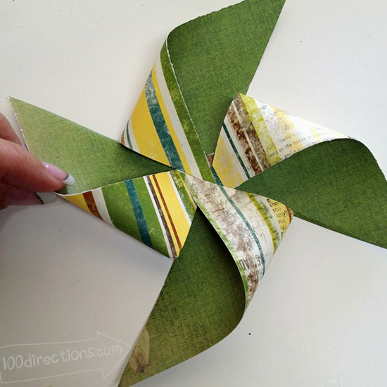 Making a paper pinwheel