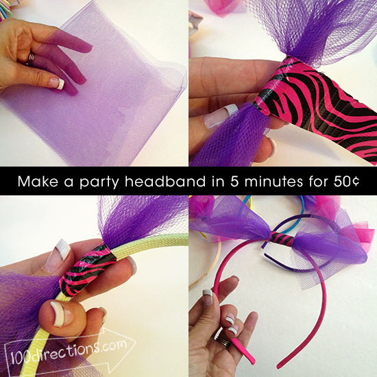 Making a party headband in 5 minutes