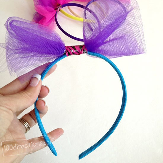 Finished DIY party headband