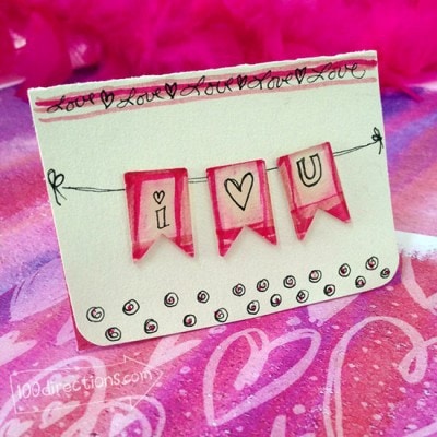 Epiphany Crafts and Xyron mixed media mini card