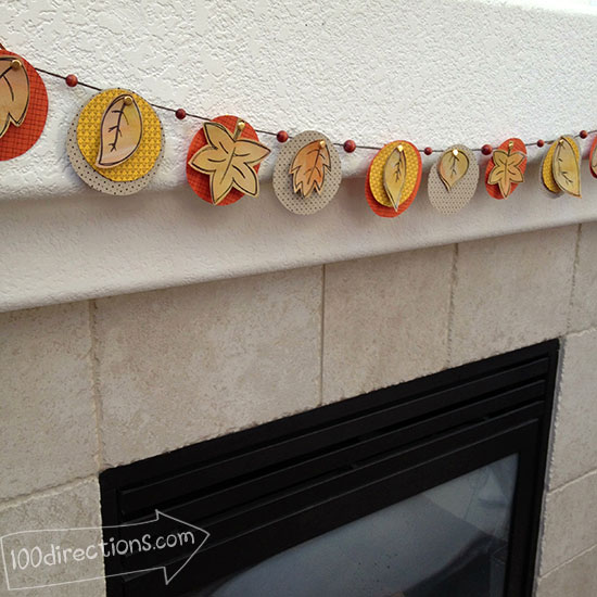 Make fall leaf bunting