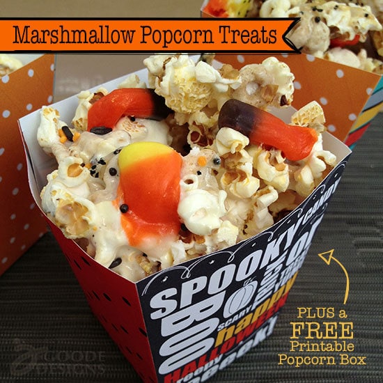 Marshmallow Popcorn Treats - recipe from 100Directions.com