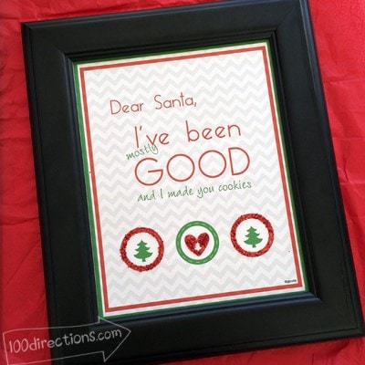 Dear Santa Art Print by Jen Goode