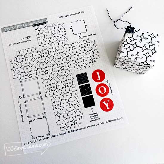 Free DIY Photo Ornament printable by Jen Goode