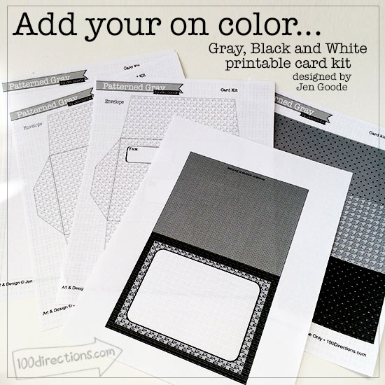 Personalize your handmade cards and add your own favorite colors