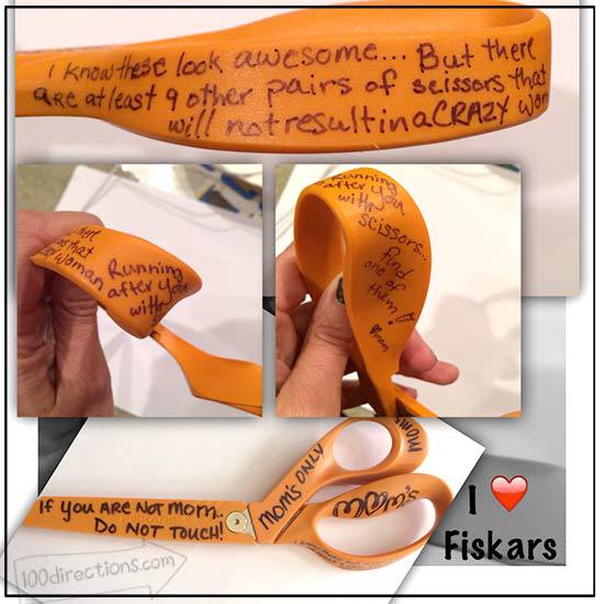 My Instagram photo of my favorite Fiskars scissors