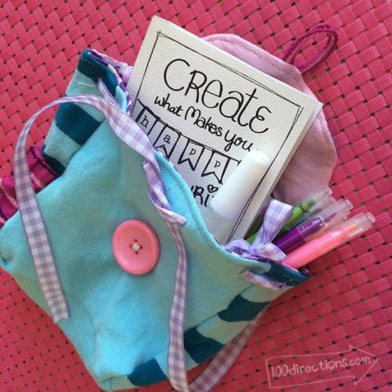 Mini creative kit and backpack gift idea