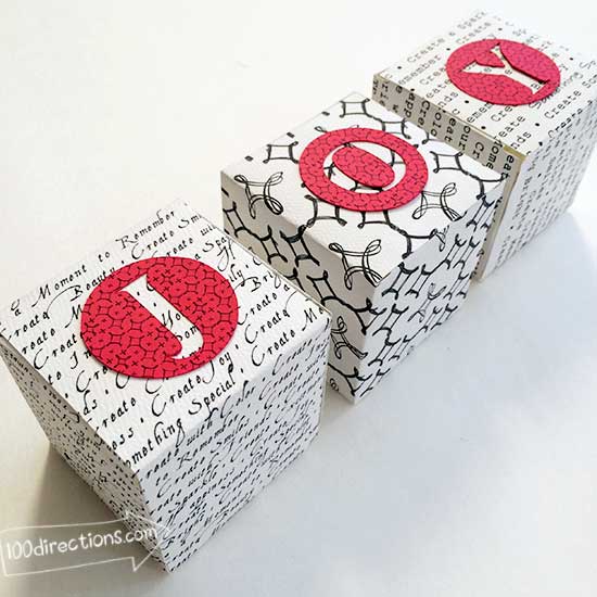 Handmade JOY decor blocks