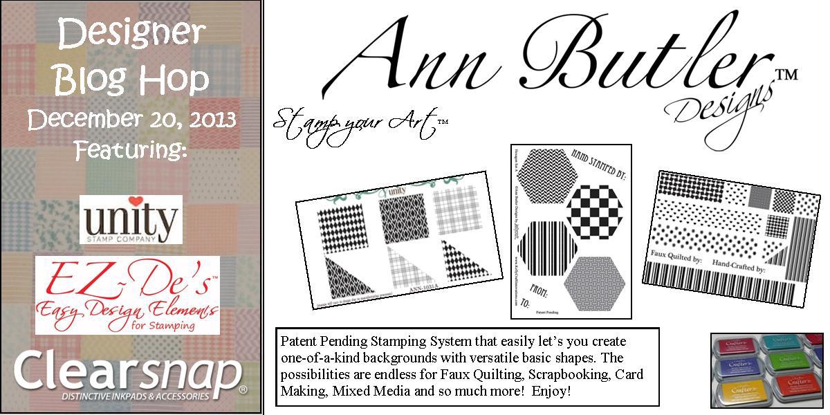 Ann Butler Easy De's Stamp Blog Hop