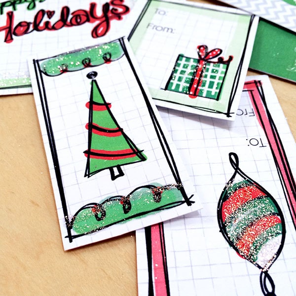 Christmas Gift Tags - free printables - 100 Directions