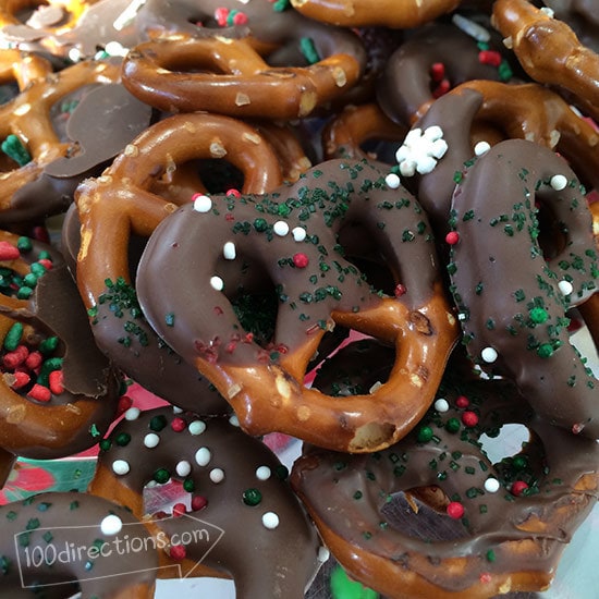 Chocolate covered pretzels