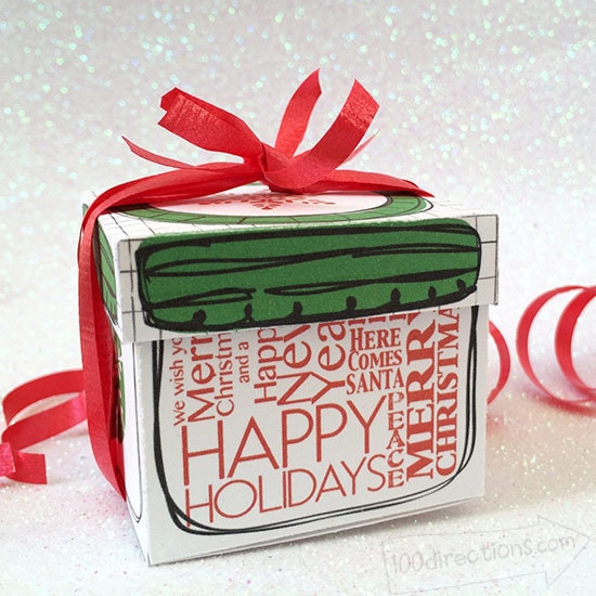 Mini mason jar gift box designed by Jen Goode