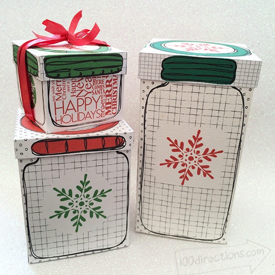 Mason Jar gift boxes designed by Jen Goode