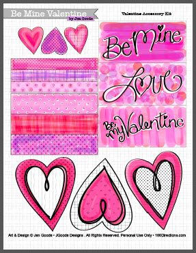 Valentine Art by Jen Goode