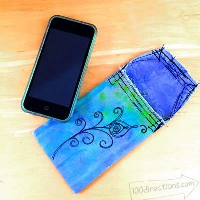 Peacock colored iphone case