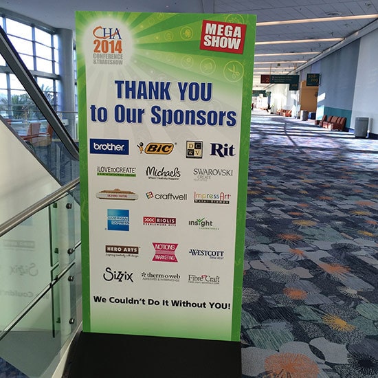 CHA 2014 sponsors