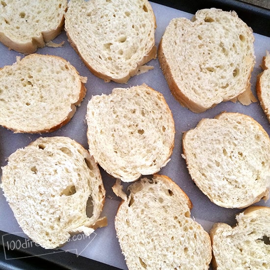 French bread slices