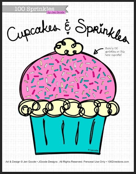 100 Sprinkles art by Jen Goode