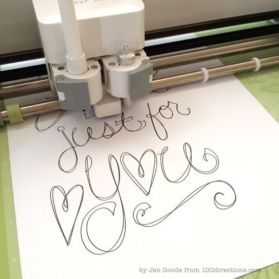 Drawing with the Cricut Explore by Jen Goode
