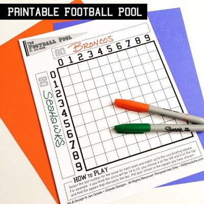 Printable Football Pool
