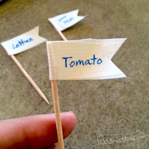 Mini Garden Label Flags