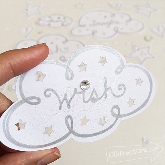 Wish cloud art designed by Jen Goode