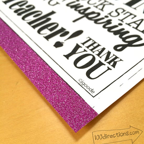 Personalize with glitter washi tape