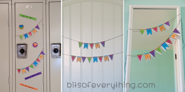 Make decorations for a teen birthday created by Holly from Bits of Everything
