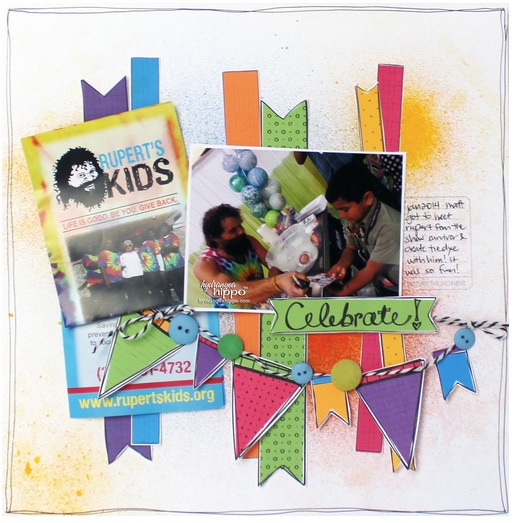 Scrapbook page layout by Jennifer from Hydrangea Hippo