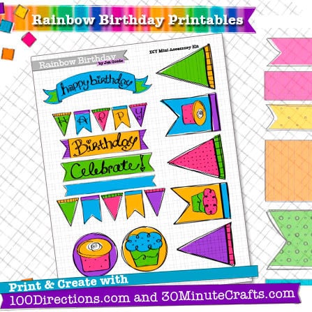 Rainbow Party Printables