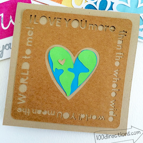 Love you more than the world Mother's Day Card by Jen Goode