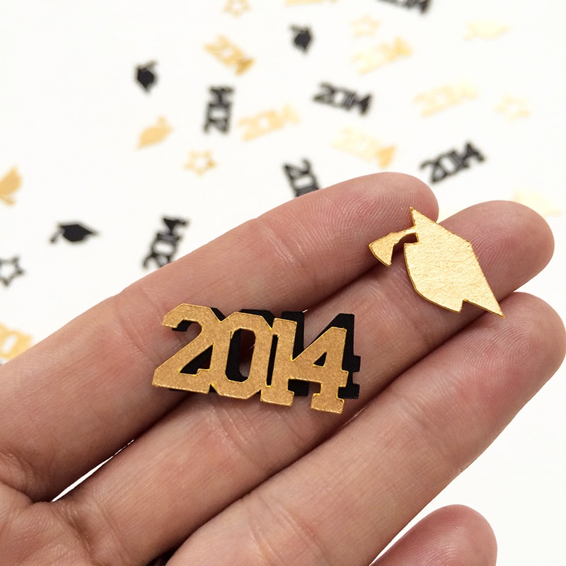 2014 Graduation confetti - make a whole pile!