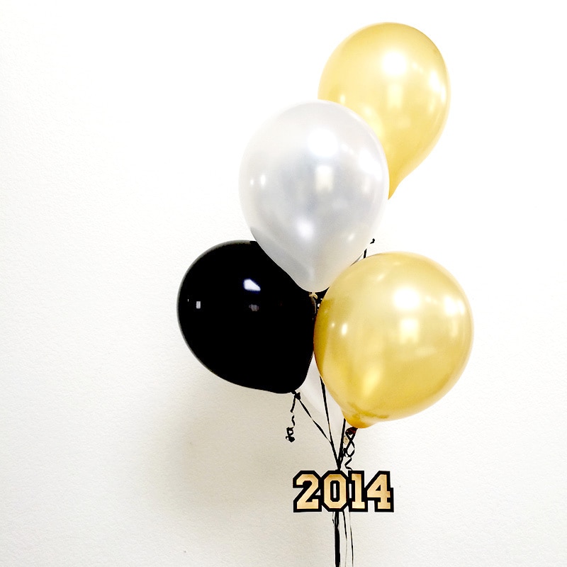 2014 Graduation party balloons