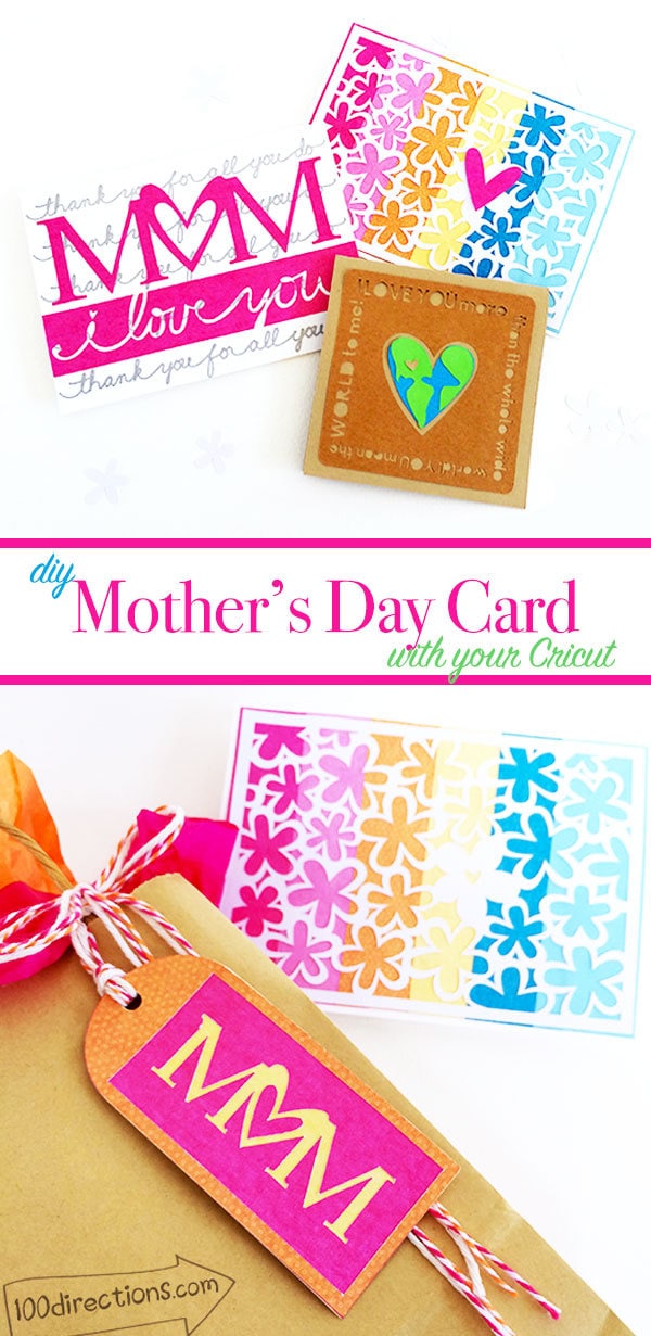 DIY Mother's Day Cards to make with your Cricut - designed by Jen Goode