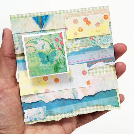 Paper collage makes great gifts and cards