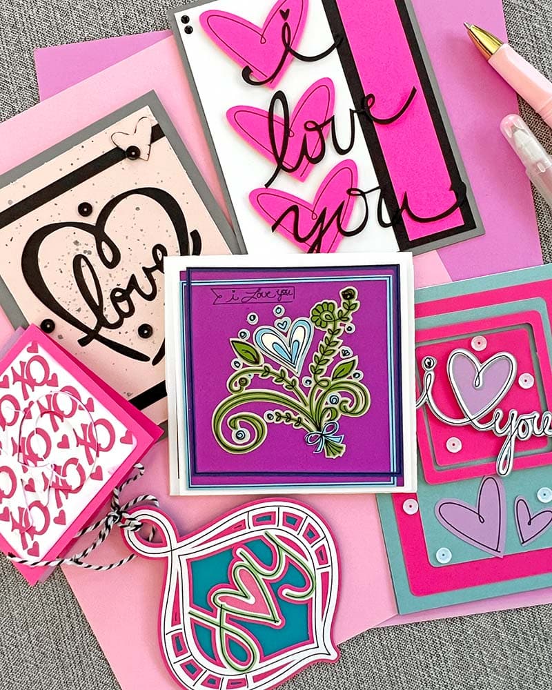 Valentine's Day Cards to Make with Cricut 100 Directions