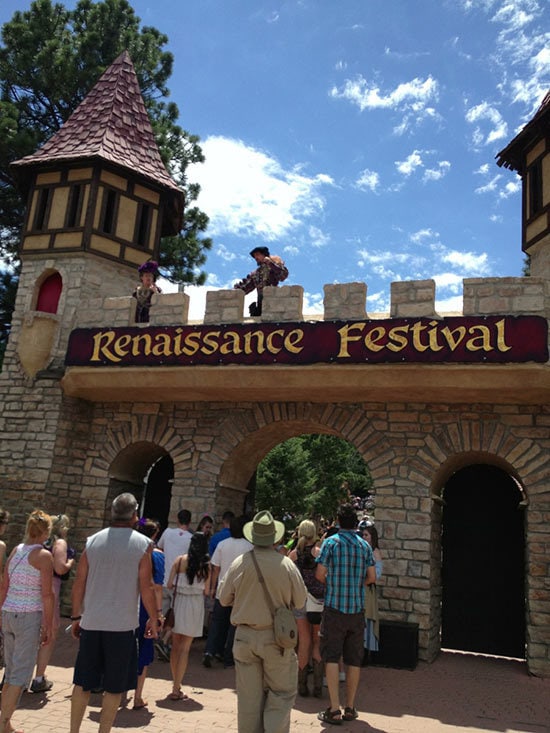 Colorado Renaissance Festival Entrance