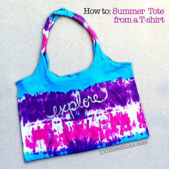 Easy Sew T-shirt Tote Bag - 100 Directions