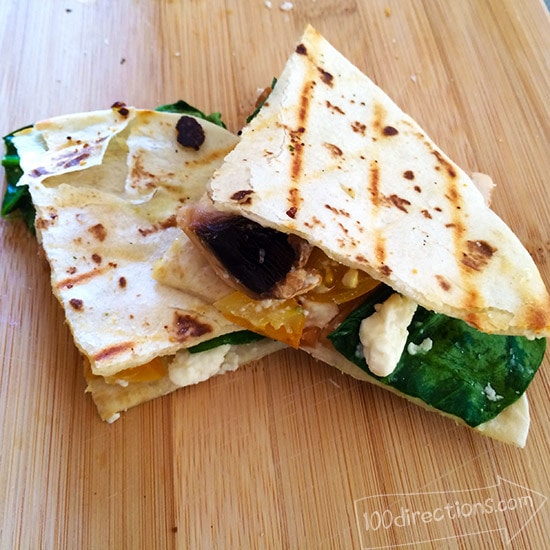 tomato-spinach-mushroom-feta-grilled-tortilla-2-pieces