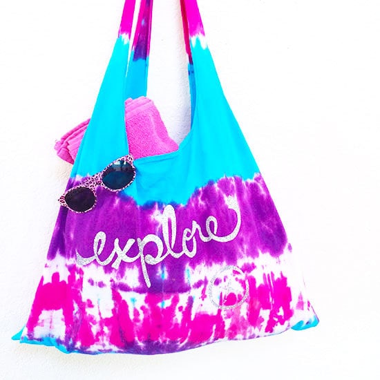 Make a Tie Dye Summer Tote Bag with a T-shirt