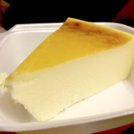 Plain cheesecake from the Cosmic Diner in NYC