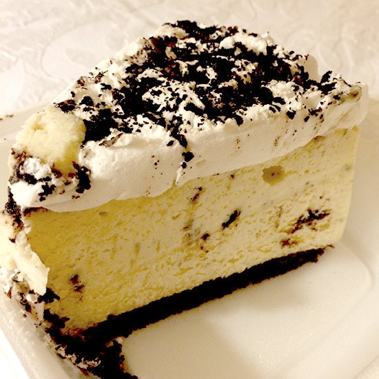 Oreo cheesecake from Cosmic Diner from NYC
