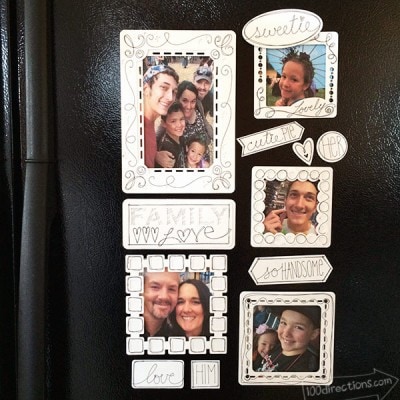 Magnetic Fridge Frames design by Jen Goode