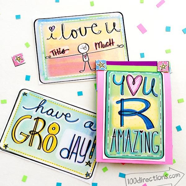 Printable lunch love notes by Jen Goode